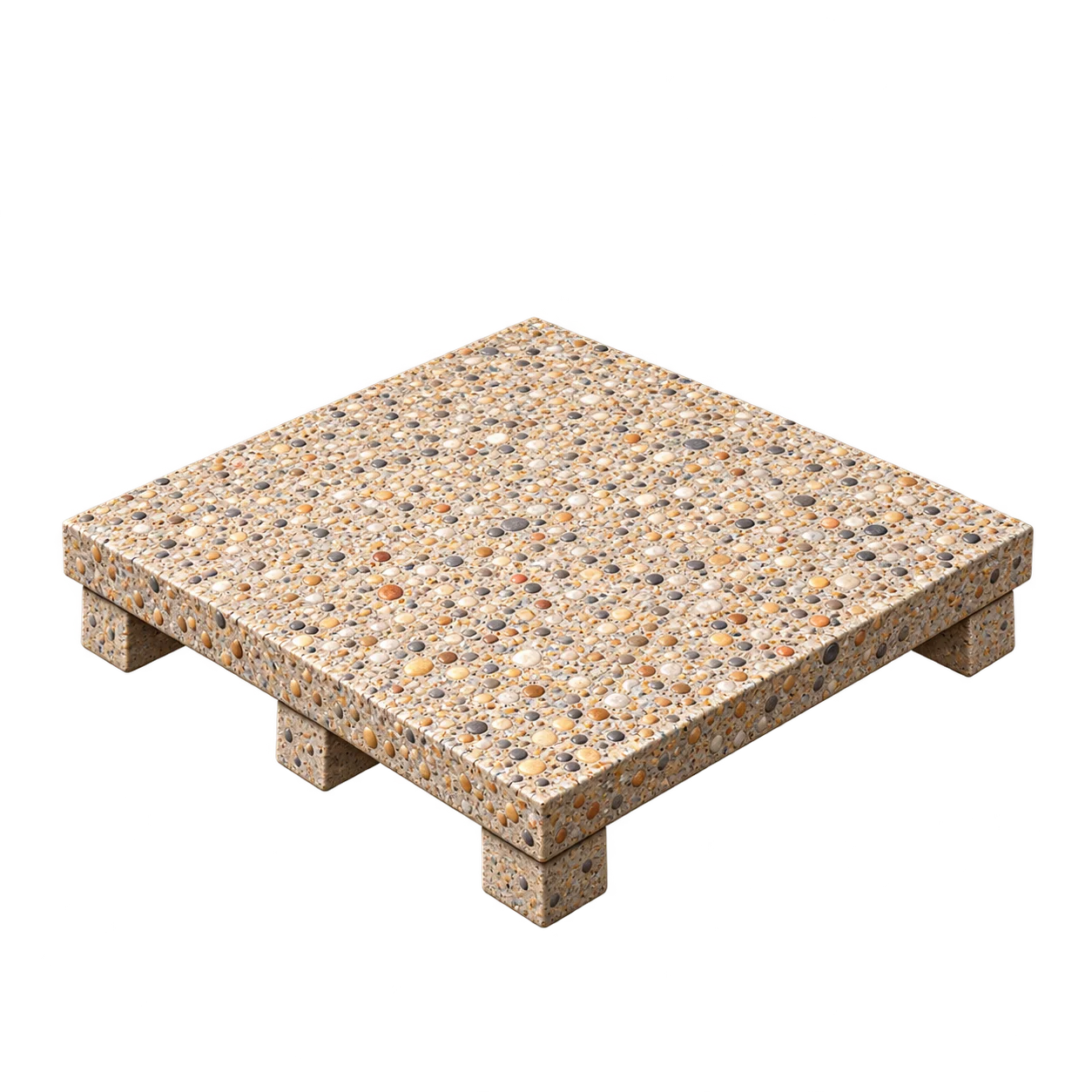 Terrasse en béton désactivé
