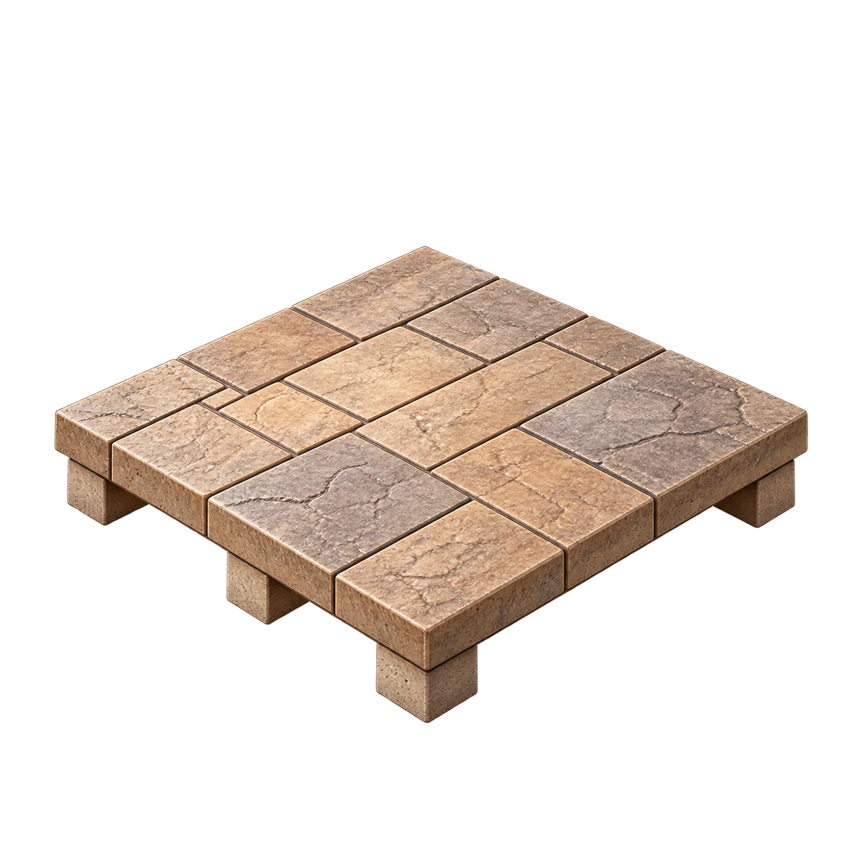 Terrasse en béton imprimé